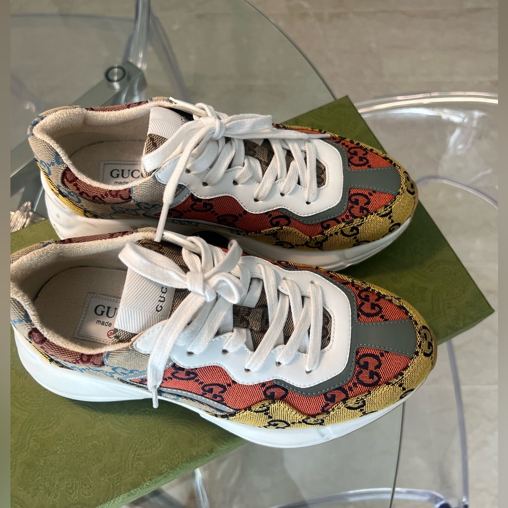 GUCCI multicolor women Rhyton sneakers!! SOLD!!